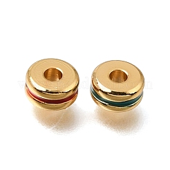 Brass Enamel Beads&nbsp;KK-G605-05G
