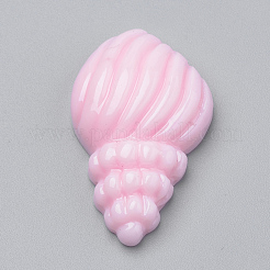 樹脂カボション  らせん状のシェル形状  ミックスカラー  30x18x7mm&nbsp;CRES-Q197-67