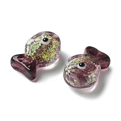 Handmade Foil Lampwork Fish Beads&nbsp;FOIL-Z001-01H