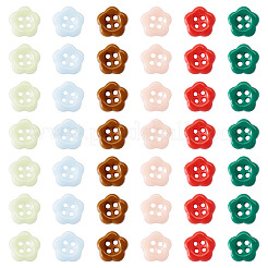 80Pcs 4-Hole Porcelain Buttons&nbsp;PORC-PJ0001-03