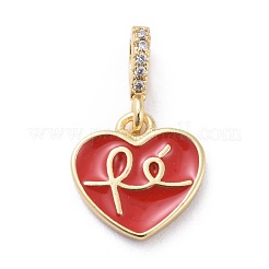 Cubic Zirconia Charms&nbsp;KK-G363-09G