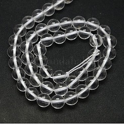 Grade A Natural Quartz Crystal Beads Strands&nbsp;G-N0007-4mm-01