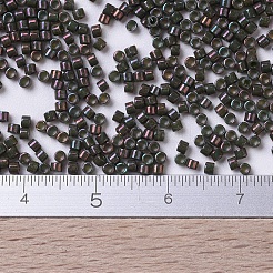 MIYUKIデリカビーズ  シリンダー  日本製シードビーズ  11/0  （db0131)不透明な暗いオリーブの光沢  1.3x1.6mm  穴：0.8mm  約20000個/袋  100 G /袋&nbsp;SEED-J020-DB0131