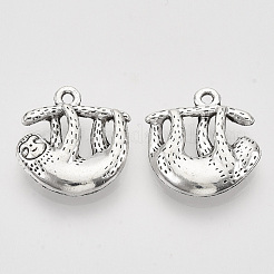 Tibetan Style Alloy Pendants&nbsp;TIBEP-T009-11AS-RS