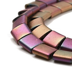 Electroplated Frosted Non-magnetic Synthetic Hematite Beads Strands&nbsp;G-G089-B01-07