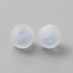 Frost Transparent Acrylic Beads&nbsp;OACR-WH0001-04P