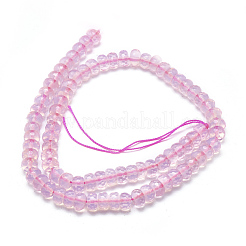 オパールビーズ連売り  多面カット  ロンデル  7.5x4.5mm  穴：1mm  約80個/連  15.16インチ（38.5cm）&nbsp;G-L557-12C