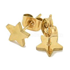 イオンプレーティング(IP) 304 ステンレススチール スタッド イヤリング セット  混合図形  7~7.7x7.8~8mm&nbsp;EJEW-G400-37G