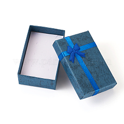 Rectangle Paper Jewelry Gift Boxes with Bowknot&nbsp;CON-TAC0010-79B