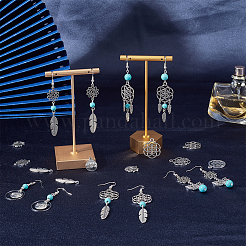 DIY Lotus Yoga Dangle Earring Making Kits&nbsp;DIY-SC0019-71