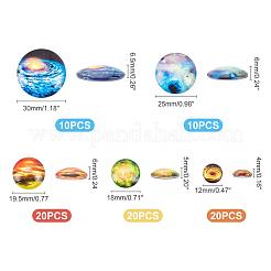 80Pcs Glass Cabochons&nbsp;AJEW-PH0002-66
