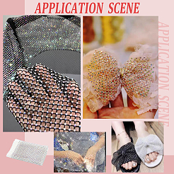 Iron on Polyester Mesh Ornament Accessories&nbsp;DIY-MA0003-30A