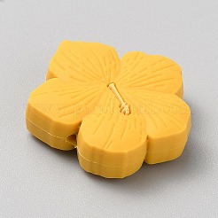 Flower Food Grade Eco-Friendly Silicone Focal Beads&nbsp;SIL-CJC0012-05A