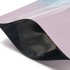 グラデーションカラーのプラスチックオープントップバッグ  真空シールの厚い包装袋  長方形  カラフル  15x10x0.01cm&nbsp;OPP-K001-02A