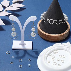 24Pcs 4 Styles 925 Sterling Silver Split Jump Rings&nbsp;STER-SC0001-43