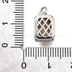 Brass Glass Charms&nbsp;KK-V011-32P