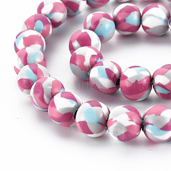 Handmade Polymer Clay Beads Strands&nbsp;CLAY-N008-054-05