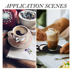 4Pcs 4 Styles Cotton Coasters&nbsp;AJEW-TA0001-80
