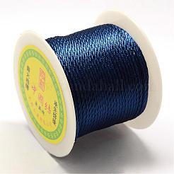 ナイロン編みコード  プルシアンブルー  1.0mm  約49.21ヤード（45m）/ロール&nbsp;NWIR-R026-1.0mm-335