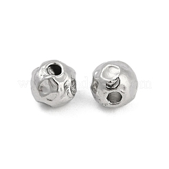 変色防止加工を施した316サージカルステンレススチールビーズ  ラウンド  ステンレス鋼色  6mm  穴：1.5mm&nbsp;LS-STAS-M106-01A-P