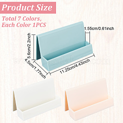 3Pcs 3 Colors Plastic Name Card Holder&nbsp;AJEW-FG0002-84