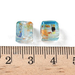 Baking Paint Handmade Gold Sand Lampwork Beads&nbsp;LAMP-P072-01A-04
