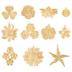 11Pcs 11 Styles 304 Stainless Steel Pendants&nbsp;STAS-TA0003-22