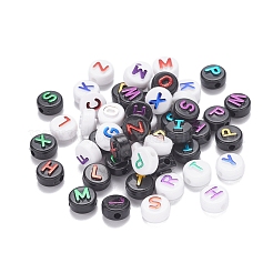 180Pcs 10 Style Opaque Black Acrylic Beads&nbsp;MACR-YW0001-53