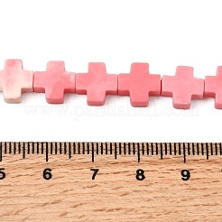 Synthetic Coral Dyed Beads Strands&nbsp;SHEL-F009-02