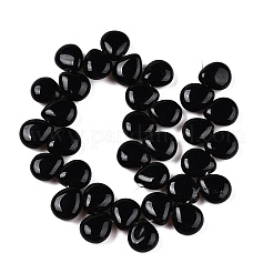 Natural Black Stone Beads Strands&nbsp;G-T138-129