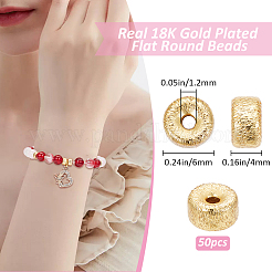 50Pcs Brass Beads&nbsp;KK-BBC0012-09A