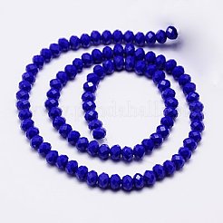 Imitation Jade Glass Bead Strands&nbsp;GLAA-F001-3x2mm-M