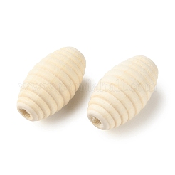 Spray Painted Wooden European Beads&nbsp;WOOD-A029-04D