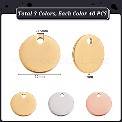 120Pcs 3 Colors 304 Stainless Steel Charms&nbsp;STAS-GA0001-80