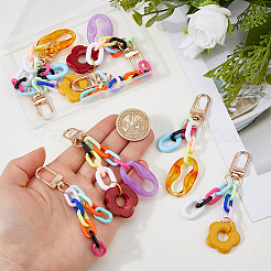 8Pcs 4 Style Acrylic Pendant Decorations&nbsp;HJEW-FH00307