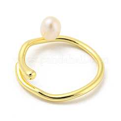 Brass Open Cuff Rings&nbsp;RJEW-H220-36G