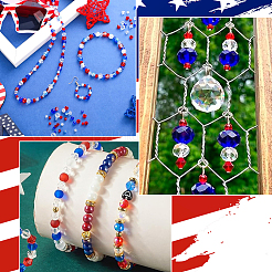 DIY Independence Day Themed Jewelry Finding Kits&nbsp;DIY-SP0002-76