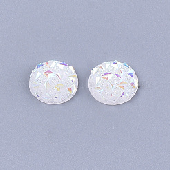 樹脂カボション  半円  ホワイト  12x3~3.5mm&nbsp;CRES-T012-01A