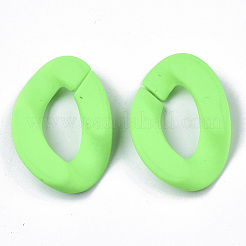 Opaque Spray Painted Acrylic Linking Rings&nbsp;OACR-R249-03