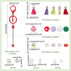 DIY Beadable Keychain Bar Making Kit&nbsp;DIY-PH0017-36