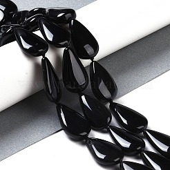 Natural Black Gemstone Beads Strands&nbsp;G-Q164-B01-03