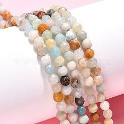 Natural Flower Amazonite Beads Strands&nbsp;X-G-G545-06