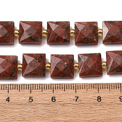 Natural Red Sesame Jasper Beads Strands&nbsp;G-F839-A17-01