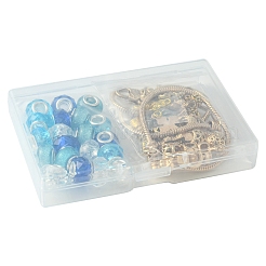 DIY Marine Theme Resin & Alloy Enamel Bead European Bracelet Making Kits&nbsp;DIY-FS0006-87