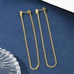 Long Chain Tassel Dangle Stud Earrings for Girl Women&nbsp;ZIRC-C025-23G