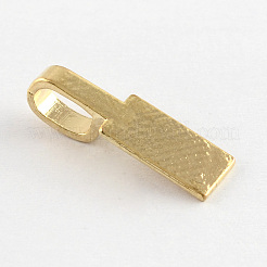 Tibetan Style Alloy Glue-on Flat Pad Bails&nbsp;LS-TIBE-4710-G-RS
