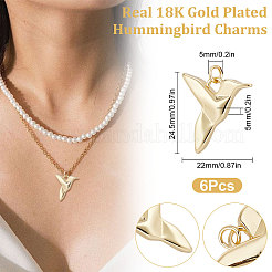 Brass Pendants&nbsp;KK-BBC0003-22