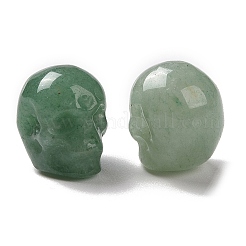 天然石グリーンアベンチュリンビーズ  ハロウィンの頭蓋骨  11~11.5x8.5~9x11~11.5mm  穴：0.9~1mm&nbsp;G-C038-01A