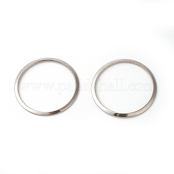 変色しにくい201ステンレススチール製リンクリング  リング  ステンレス鋼色  20x0.5mm  内径：17.5~18mm&nbsp;STAS-F192-001P-01