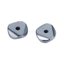 非磁性合成ヘマタイトビーズ連売り  多面カット  6x6x1.5mm  穴：0.8mm  約228個/連  15.86インチ（40.3cm）&nbsp;G-I273-31B